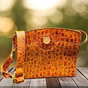 Fred Hayman Beverly Hills Vintage 273 Genuine Leather Crossbody Bag Purse RARE